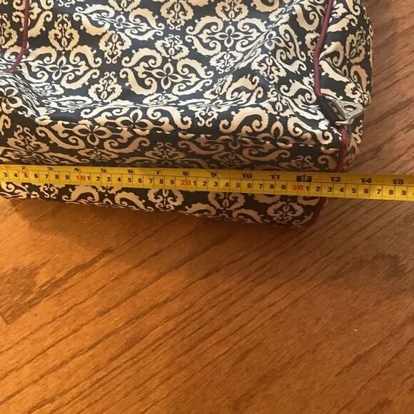 Petunia Pickle Bottom diaper bag, excellent condition black, white, and burgundy - Picture 13 of 13